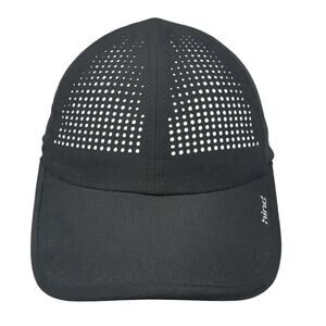 Hind Strapback Hat Black One Size Solid Adjustable Laser Cut Outdoor